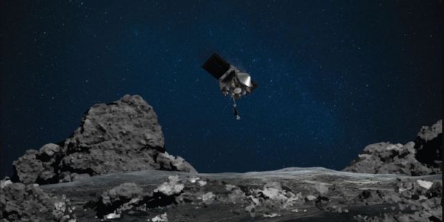 OSIRIS-REx spacecraft touched asteroid Bennu (4)