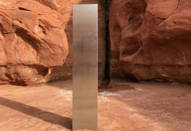Mysterious Monolith in the Utah wilderness