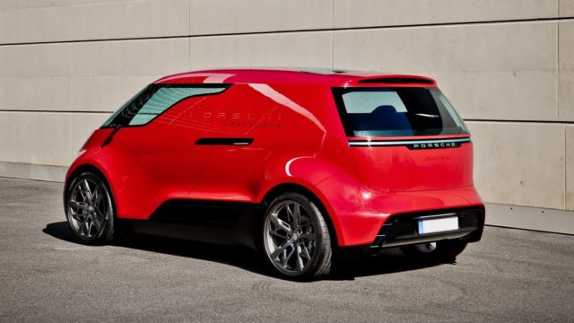 Porsche vision “Renndienst” electric minivan project (3)
