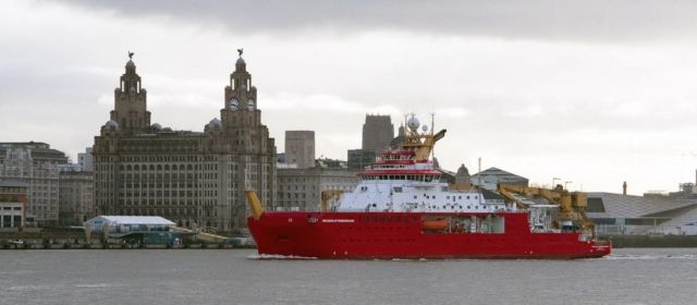 The icebreaker Sir David Attenborough has just begun its journey