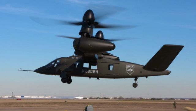 Bell V-280 Valor Next Generation Tilt Rotor aircraft in Flight (2)