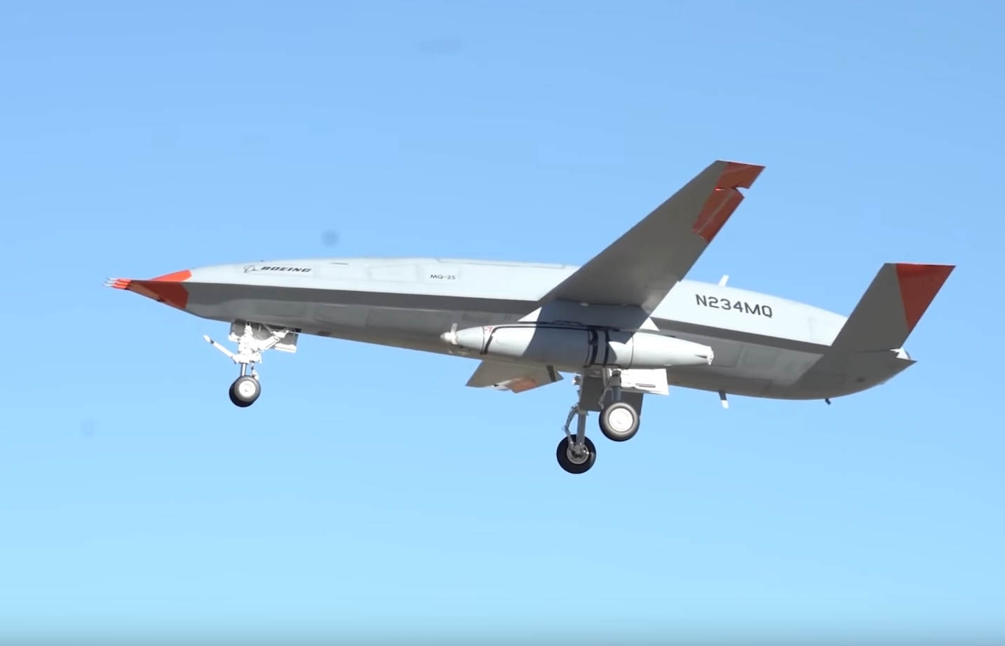 Boeing Tanker drone first Flight with Aerial Refueling Pod