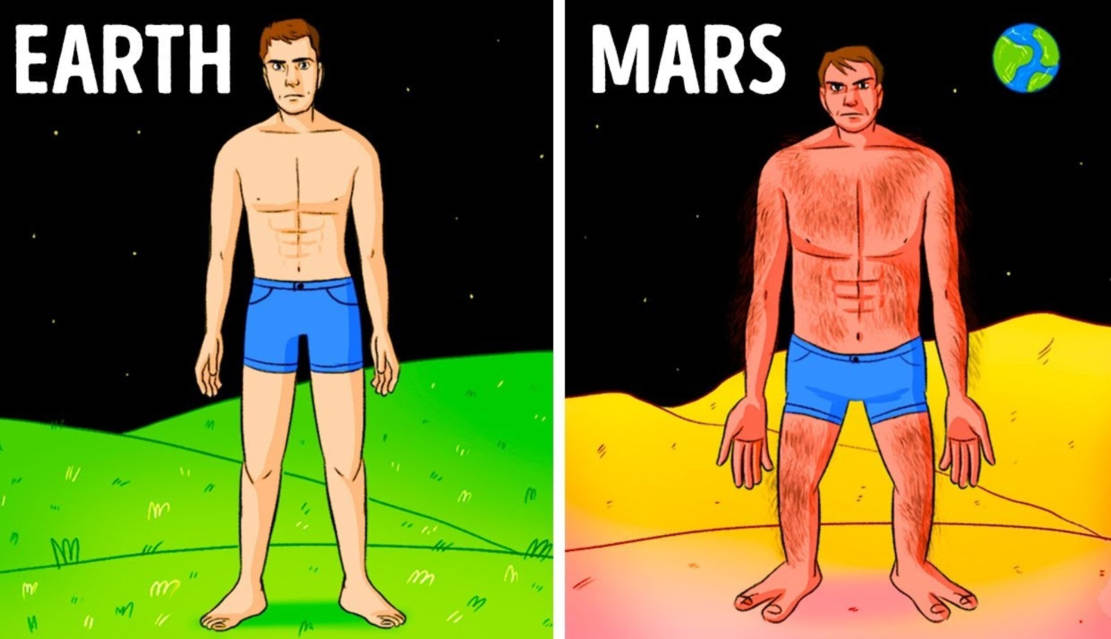 How you'd Look living on different Planets