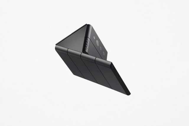 Nendo credit card-sized phone unfolds into three screens (4)