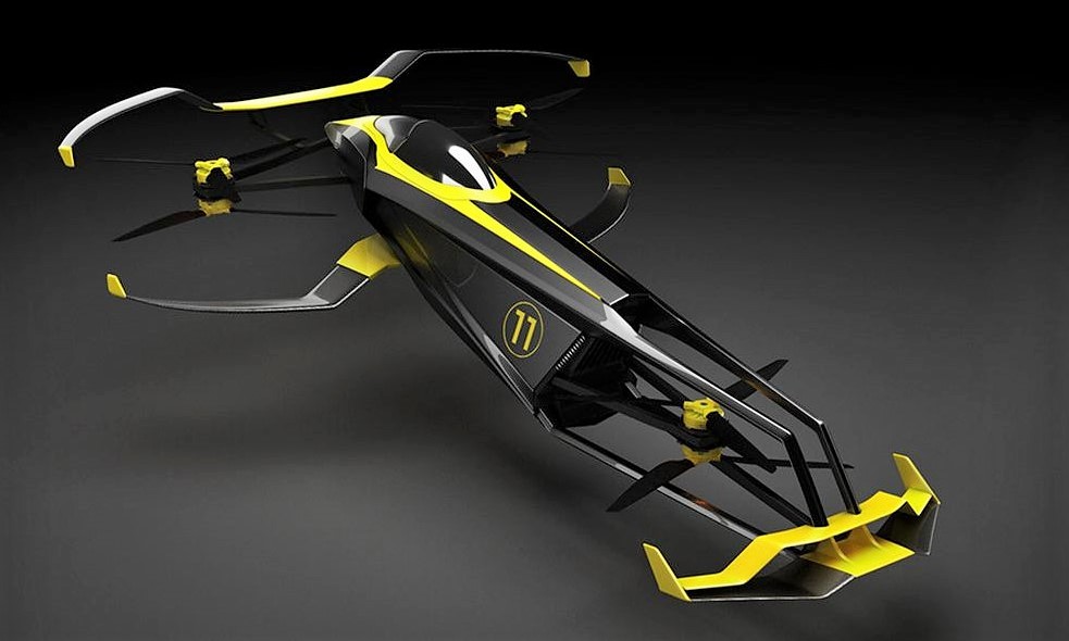 Carcopter Flying Hydrogen-Powered Formula 1 car