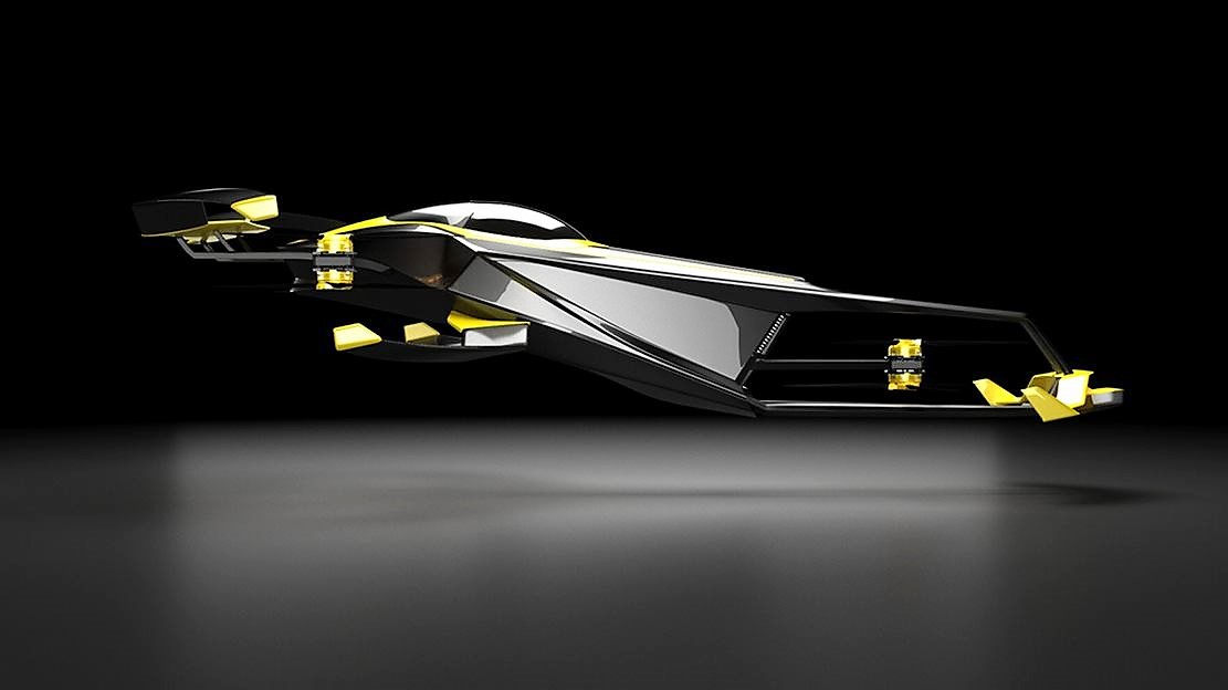 Carcopter Flying Hydrogen-Powered Formula 1 car