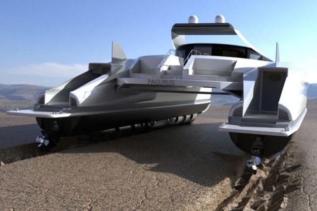 Lazzarini Pagurus amphibious catamaran (4)