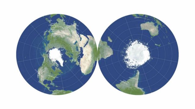 Radically Different and Less distorted re-imagined World Map 