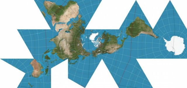 Radically Different and Less distorted re-imagined World Map 