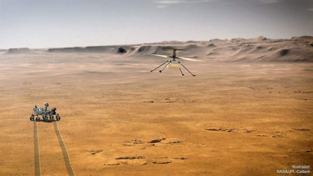Ingenuity Mini-Helicopter now on Mars 
