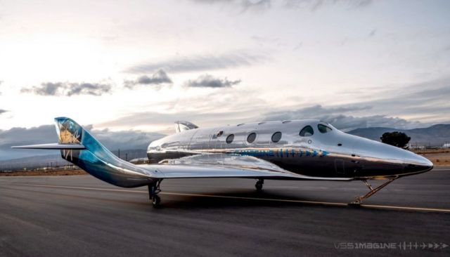 Virgin Galactic’s VSS Imagine shiny new Spaceship