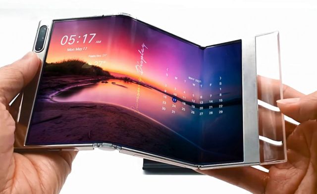 Samsung Display unveils its Foldable, Rollable Displays