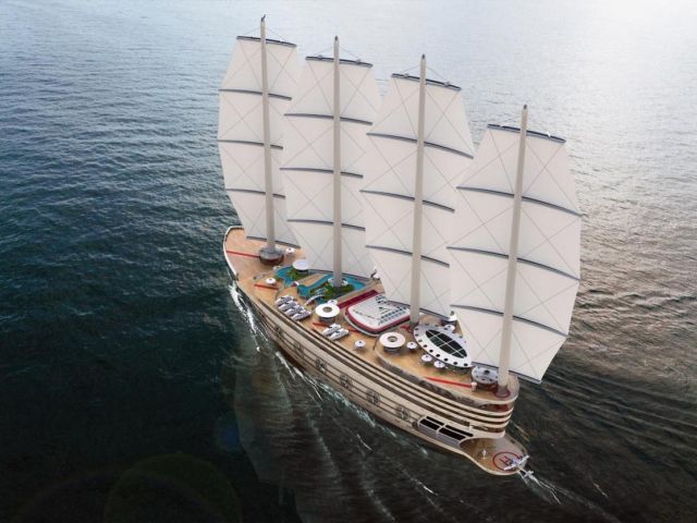 The Galleon 525-foot Sailing Gigayacht (9)