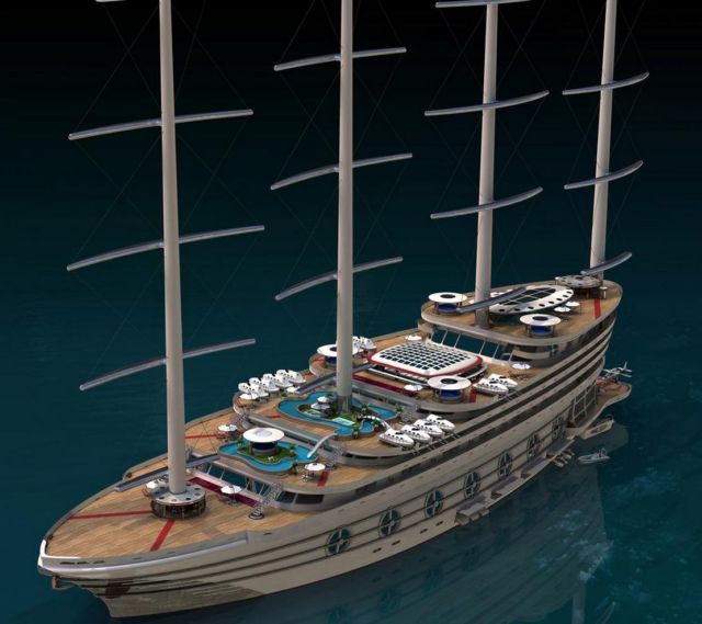 The Galleon 525-foot Sailing Gigayacht (7)