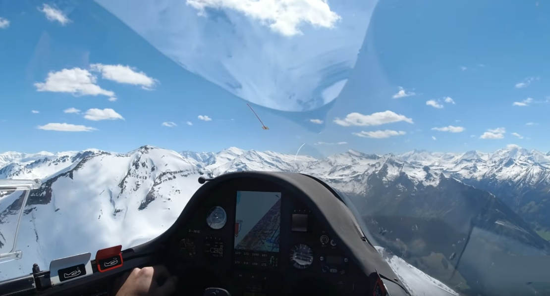 Travel by Glider to the Alps