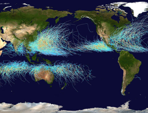 Cyclone Paths on Planet Earth