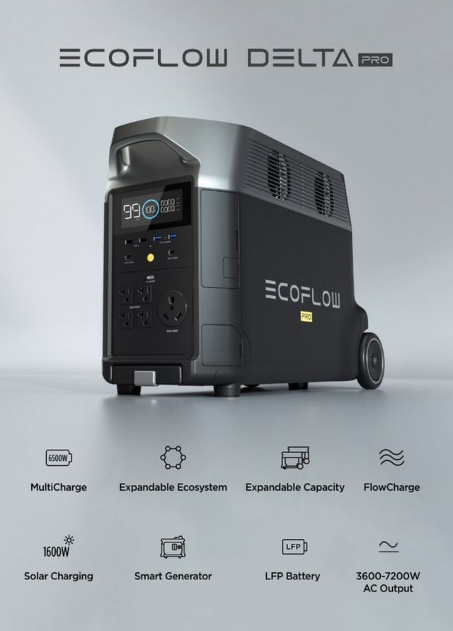 EcoFlow DELTA Pro Portable Home Battery