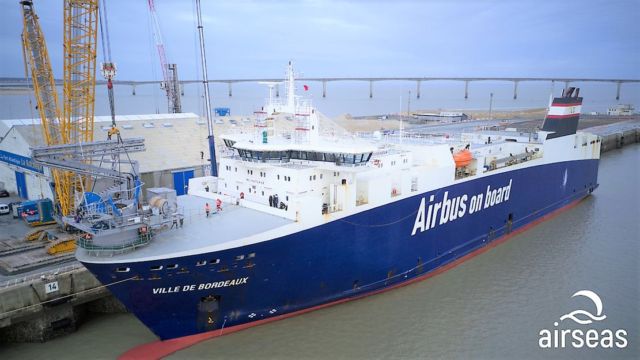 First Seawing Auto-Kite on a Cargo Ship