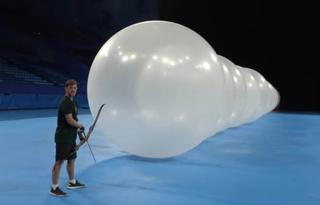How many Giant Balloons Stops an Arrow