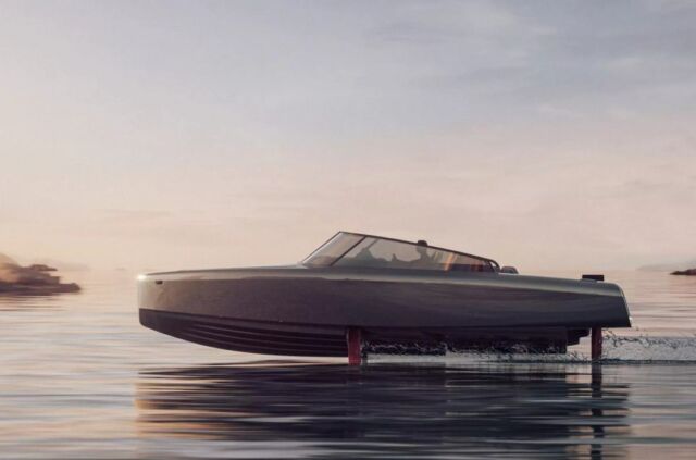 Hydrofoiling Candela C-8 electric boat (5)
