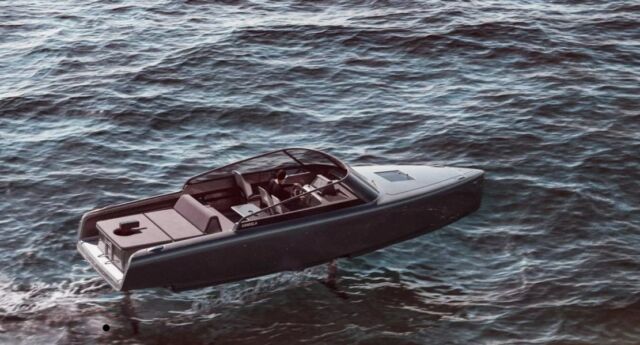 Hydrofoiling Candela C-8 electric boat (4)