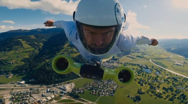 World's first Electric Wingsuit Flight