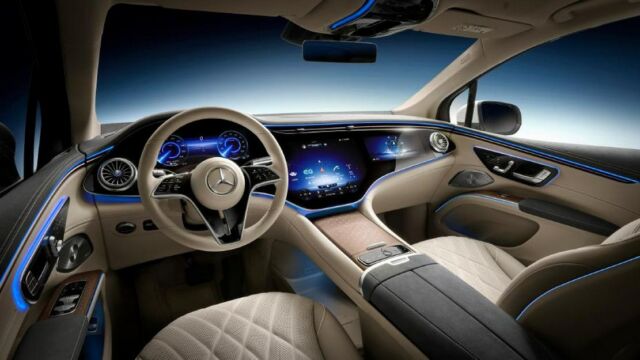 The Interior of the new Mercedes 2023 EQS SUV