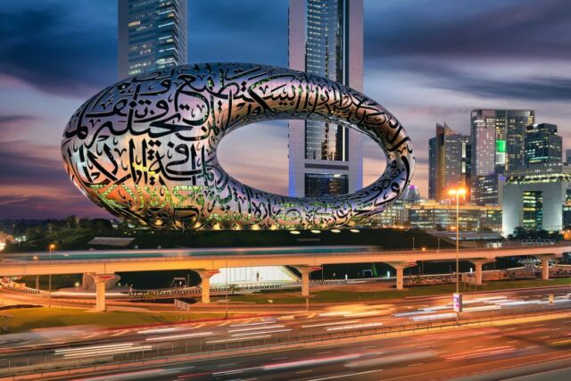 The spectacular Museum of the Future in Dubai