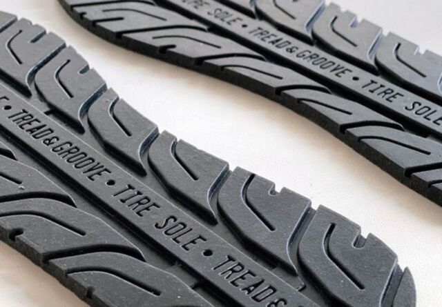 Transforming Discarded Tires into Shoe Outsoles