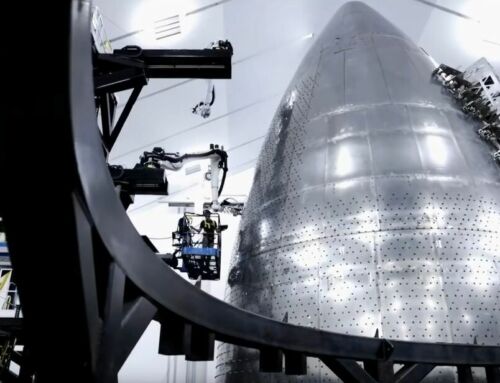 Spacex’s Stainless Steel Starship Under Construction 