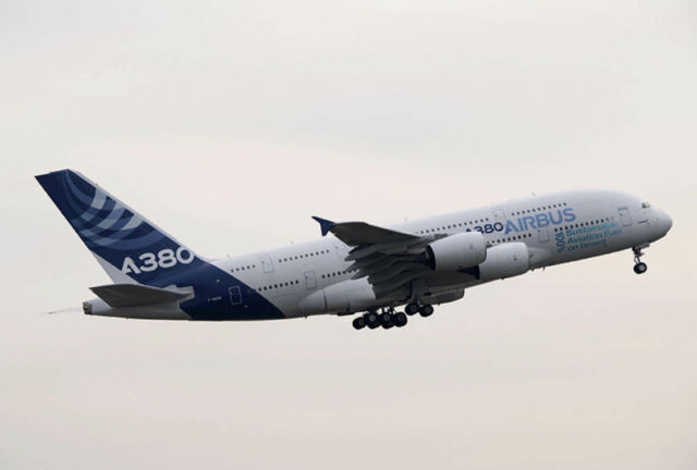 First A380 powered by 100% Sustainable Aviation Fuel