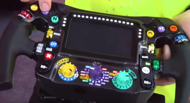 Every button on an F1 Steering Wheel 