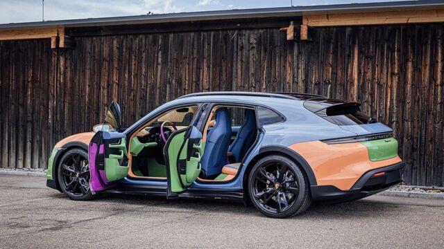 Sean Wotherspoon's Porsche electric Taycan Art Car (5)
