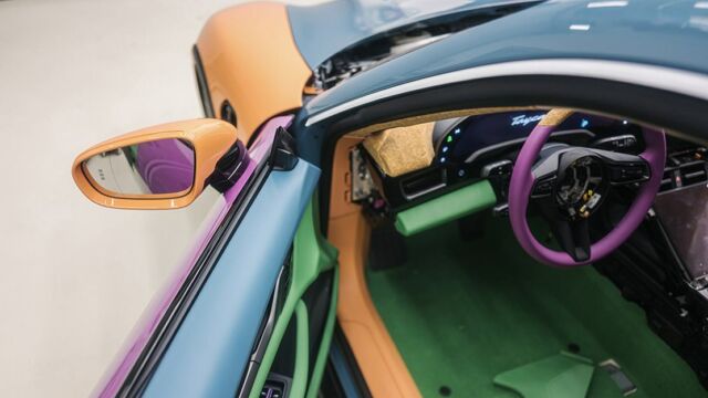 Sean Wotherspoon's Porsche electric Taycan Art Car (3)