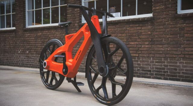 The igus:bike is made from recycled plastic