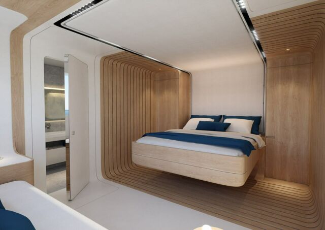 Zaha Hadid Architects designs 144-Foot Solar-Powered Catamaran (3)