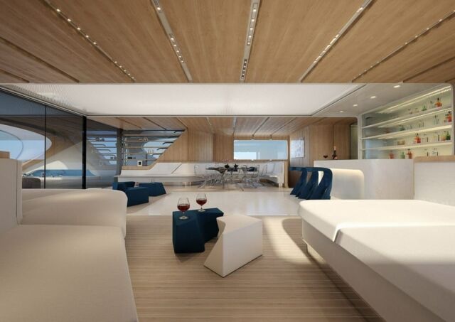 Zaha Hadid Architects designs 144-Foot Solar-Powered Catamaran (9)