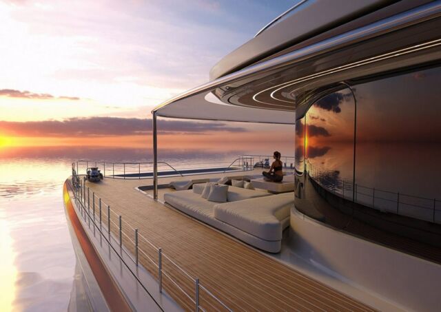 Zaha Hadid Architects designs 144-Foot Solar-Powered Catamaran (8)