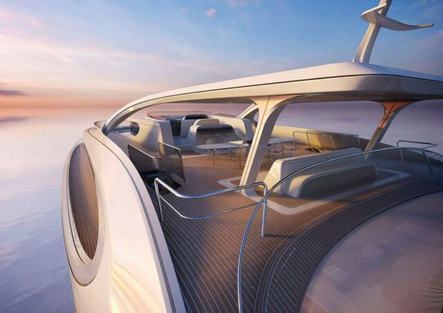 Zaha Hadid Architects designs 144-Foot Solar-Powered Catamaran (7)