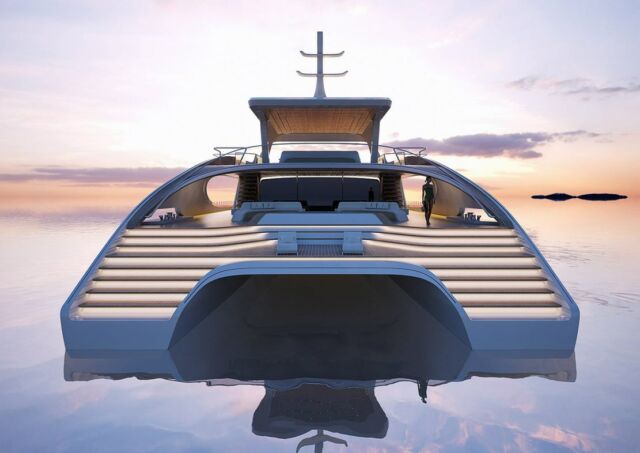 Zaha Hadid Architects designs 144-Foot Solar-Powered Catamaran (6)
