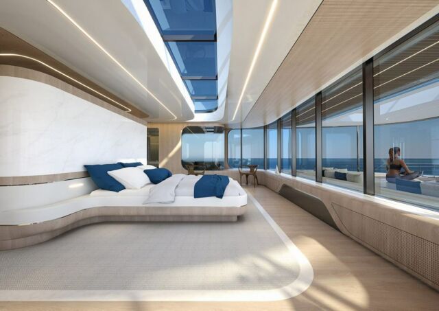 Zaha Hadid Architects designs 144-Foot Solar-Powered Catamaran (5)