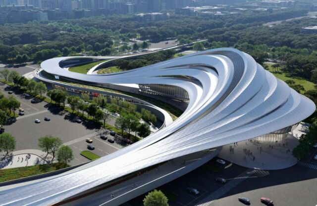 Zaha Hadid's impressive Culture Center