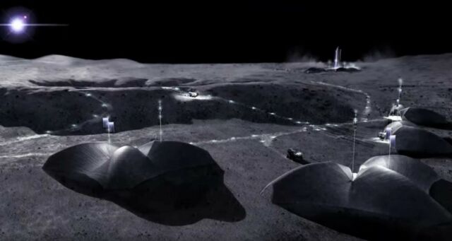 LINA Lunar outpost concept