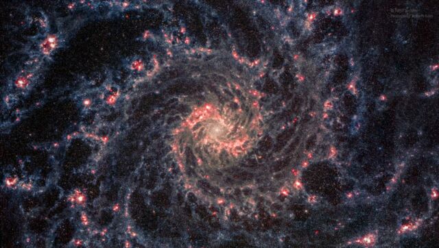 M74 Galaxy from Webb Space Telescope