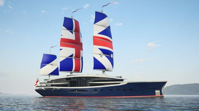 387-Foot Sailing Yacht UK’s National Flagship proposal (4)