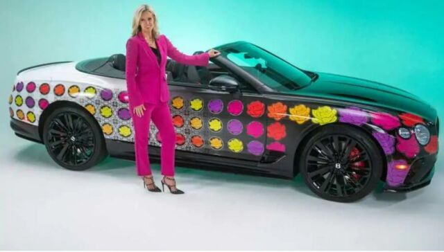 Bentley Floral Continental GT honors sports reporter Craig Sager (3)