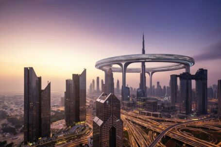 'Downtown Circle' Giant Ring surrounding the Burj Khalifa (14)