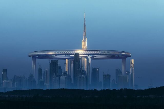 'Downtown Circle' Giant Ring surrounding the Burj Khalifa (13)