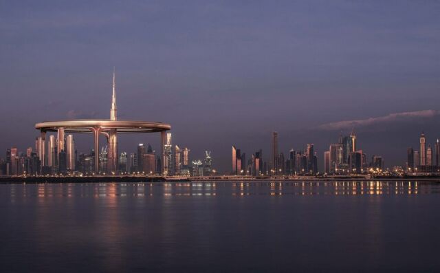 'Downtown Circle' Giant Ring surrounding the Burj Khalifa (7)