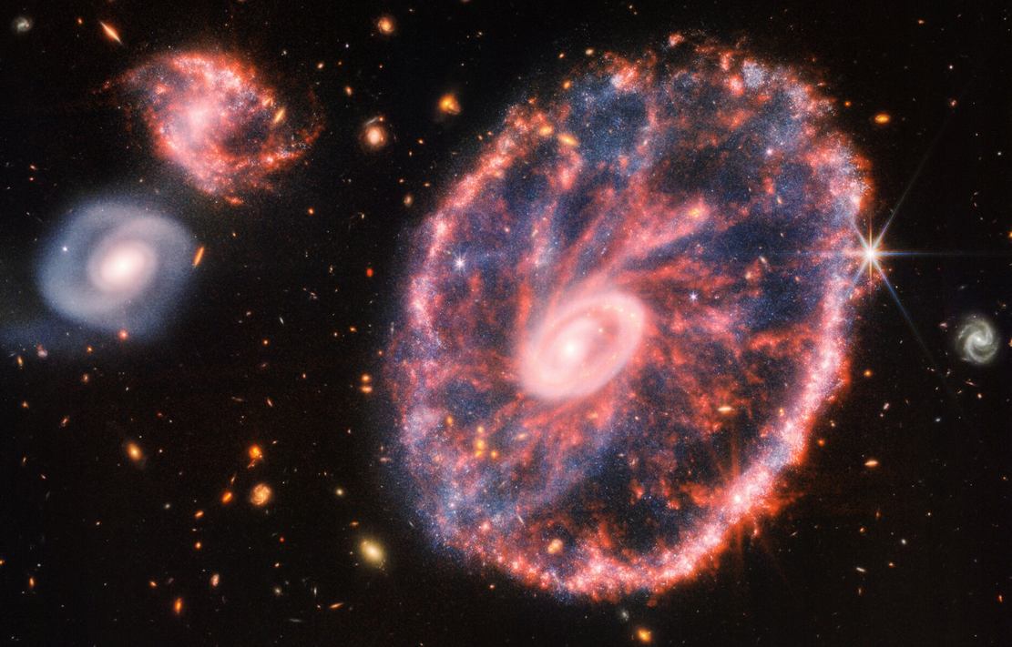 Webb Space Telescope captures stunning image of the Cartwheel Galaxy